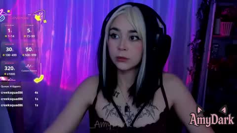 Snapshot of amydarkk chatting on 10.10.25 Amy online show from 10.10.25