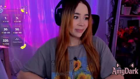Snapshot of amydarkk chatting on 10.13.25 Amy online show from 10.13.25