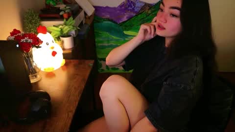 Snapshot of annatigarr chatting on 10.13.25 meow online show from 10.13.25