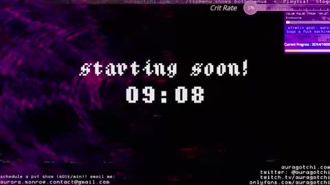 Snapshot of auragotchi chatting on 02.24.25 Aurora Aura online show from 02.24.25