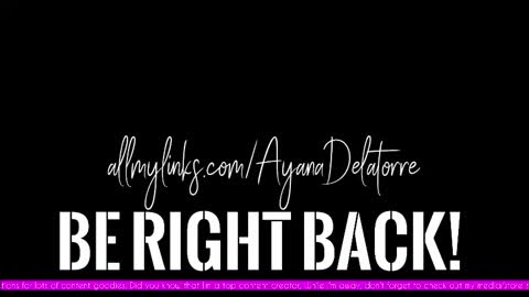 Ayana Delatorre online show from 09.18.25