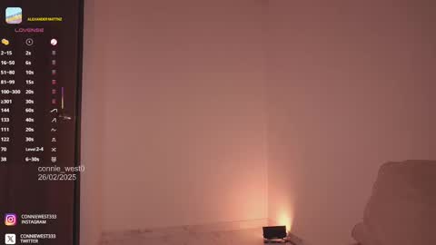 Snapshot of connie_west0 chatting on 02.26.25 independent model online show from 02.26.25