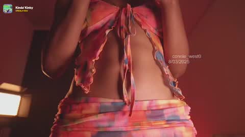 Snapshot of connie_west0 chatting on 03.08.25 independent model online show from 03.08.25