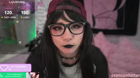 Snapshot of crimsonkitten chatting on 03.08.25 Crimson Kitten online show from 03.08.25