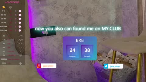 Snapshot of jane_meys chatting on 01.25.25 your kitty JANE roawww online show from 01.25.25