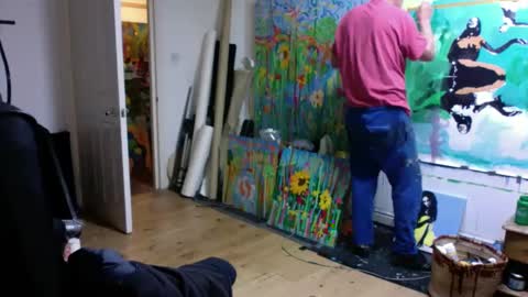 Snapshot of richardartist chatting on 01.16.25 Richard online show from 01.16.25