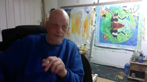 Snapshot of richardartist chatting on 11.03.25 Richard online show from 11.03.25