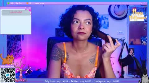 Snapshot of sweet_bluee chatting on 09.28.25 Tutti online show from 09.28.25