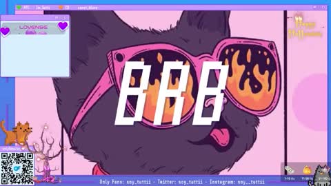 Snapshot of sweet_bluee chatting on 10.13.25 Tutti online show from 10.13.25