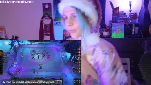 Snapshot of tricky_nymph chatting on 12.06.24 Cassie online show from 12.06.24
