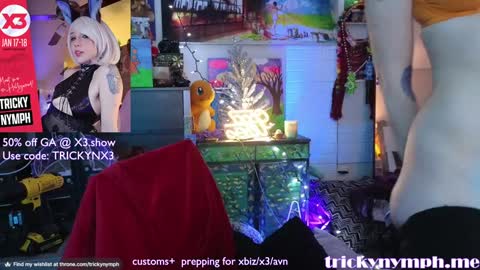 Snapshot of tricky_nymph chatting on 01.04.25 Cassie online show from 01.04.25