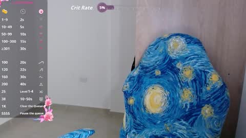 Snapshot of v_vennus chatting on 10.16.25 Vennus online show from 10.16.25