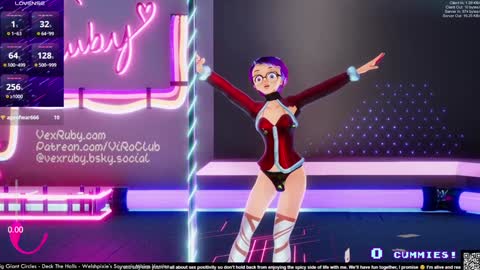 Snapshot of vexruby chatting on 12.14.24 Vex Ruby online show from 12.14.24