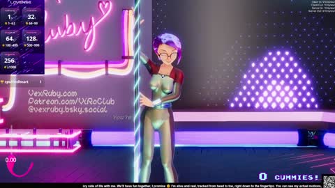 Snapshot of vexruby chatting on 01.24.25 Vex Ruby online show from 01.24.25