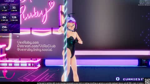 Snapshot of vexruby chatting on 01.31.25 Vex Ruby online show from 01.31.25