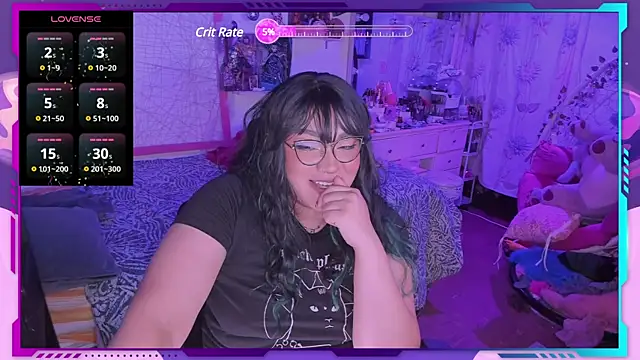 Snapshot of MegariaB chatting on 01.05.25 MegariaB online show from 01.05.25