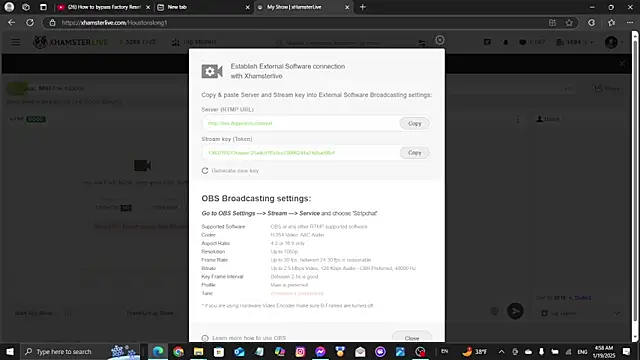 Snapshot of Houstonslong1 chatting on 01.19.25 Houstonslong1 online show from 01.19.25
