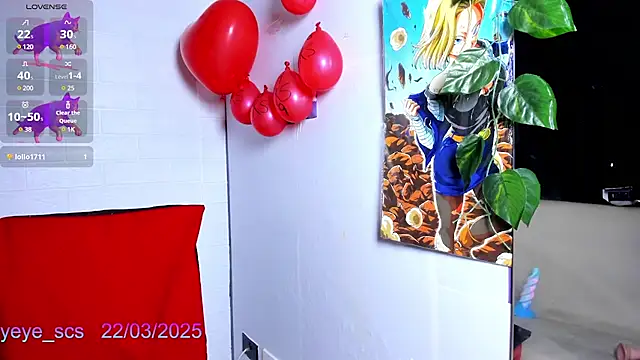 Snapshot of Yeye_scs chatting on 03.22.25 Yeye scs online show from 03.22.25