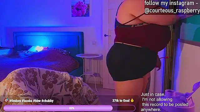 Snapshot of courteous_raspberrry chatting on 01.21.25 courteous raspberrry online show from 01.21.25