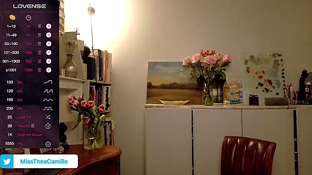 Snapshot of MissTheaCamille chatting on 03.23.25 MissTheaCamille online show from 03.23.25