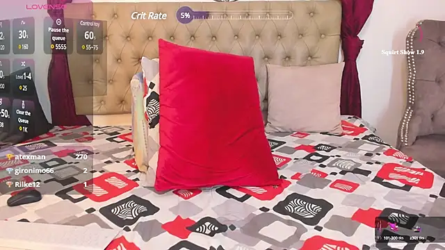 Snapshot of RachelsX chatting on 02.16.25 RachelsX online show from 02.16.25