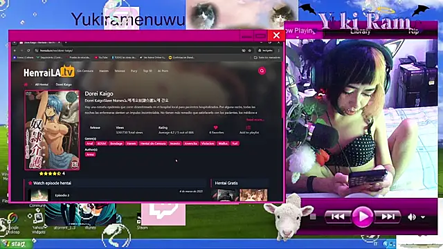 Snapshot of YukiRam chatting on 10.15.25 YukiRam online show from 10.15.25