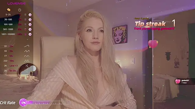 Snapshot of Talulaa chatting on 12.01.24 Talulaa online show from 12.01.24