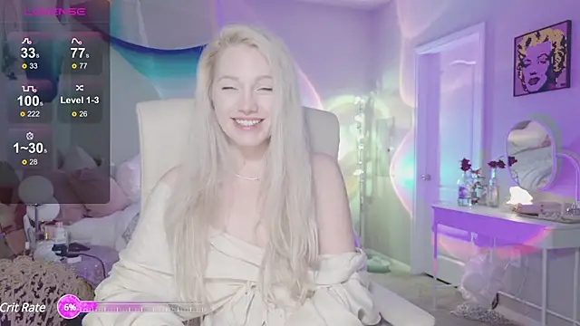 Snapshot of Talulaa chatting on 02.04.25 Talulaa online show from 02.04.25