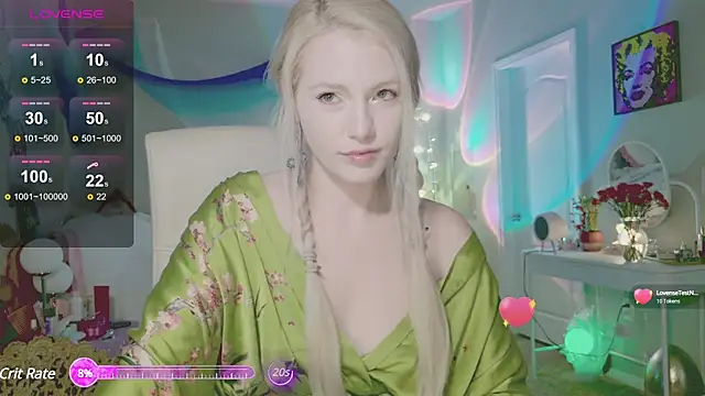 Snapshot of Talulaa chatting on 03.17.25 Talulaa online show from 03.17.25