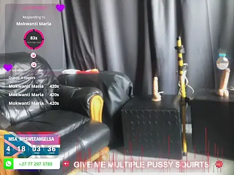 Snapshot of MySweetAngelsSA chatting on 10.24.25 MySweetAngelsSA online show from 10.24.25